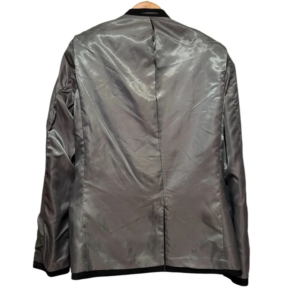 Topman Black Sport Coat Modern Tailored Fit - Picture 6 of 15
